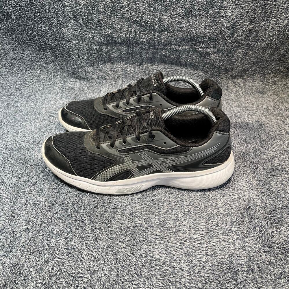 Asics Stormer Black Grey Running Shoes Size 10 Women’s